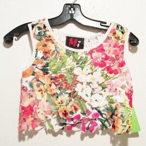 NWT Mi Collection Floral Lace Tank Top: Size 6